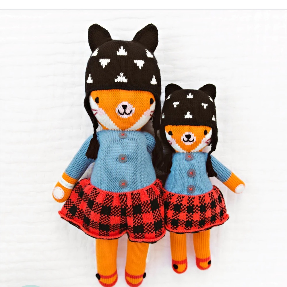 Cuddle+Kind Sadie the Fox, 20” Hand Made In Peru